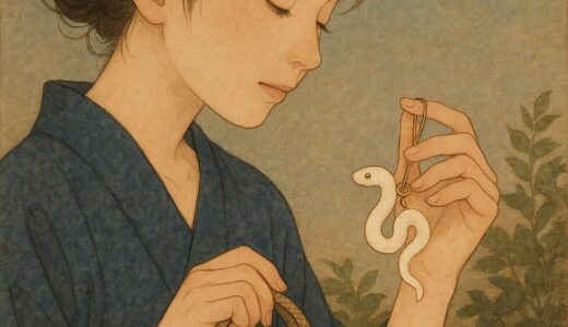 白蛇のそばで