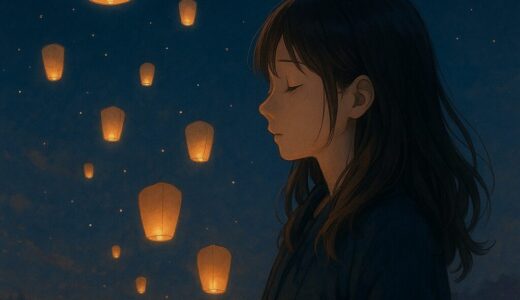 見えない願いが、空へと流れていく