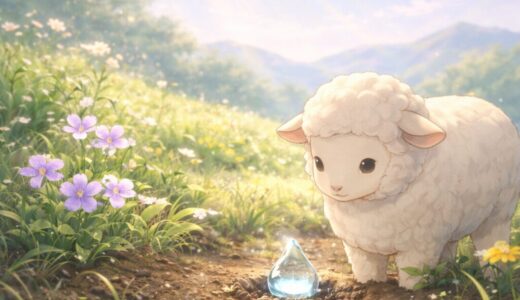 水と大地が出会うと、世界はやさしく動き出すんだよ