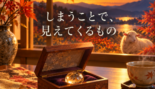 しまうことで、見えてくるもの